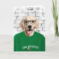 Father's Day golden retriever in t-shirt