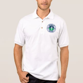 Fathers Day Golf Dad Polo Shirt