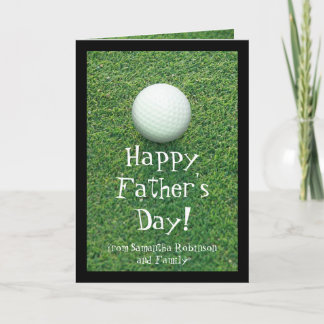 Father's Day Golf Greeting Card