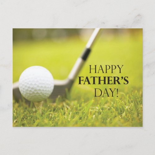 Fathers Day Golf Postcard