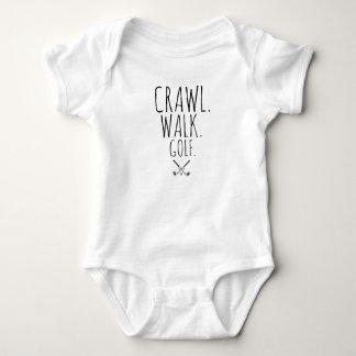 Father's Day Golfer Crawl Walk Golf Baby Shower Bodysuit