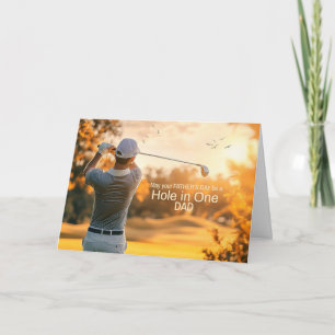 Father's Day Golfer Golf Sports Theme Holiday Card
