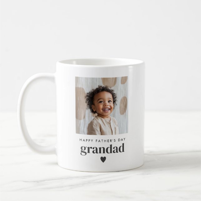 Fathers Day Grandad Photo Coffee Mug (Left)