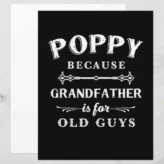 Father's Day | Grandfather Is For Old Guys (Front/Back)