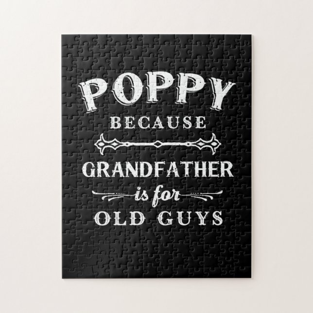 Father's Day | Grandfather Is For Old Guys Jigsaw Puzzle (Vertical)