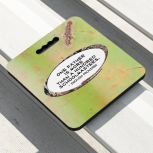Father's Day Green Black Rusty Metal Weld Seat Cushion