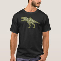 Fathers Day - Green Daddysaurus Dinosaur T-Shirt