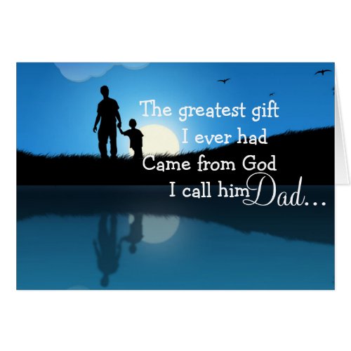 Fathers Day Greeting CardSilhouette