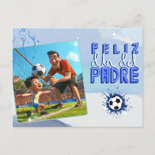 Fathers Day Greeting Card _ Soccer Theme