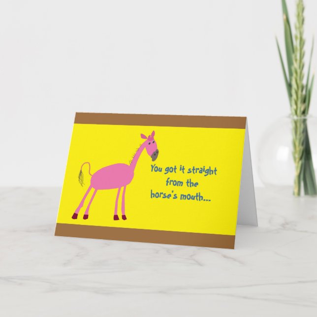 Father's Day Greeting Card with Horse (Front)