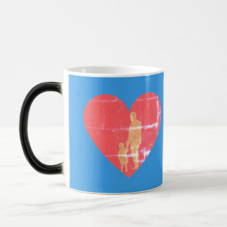 Fathers day greetings color morph mug