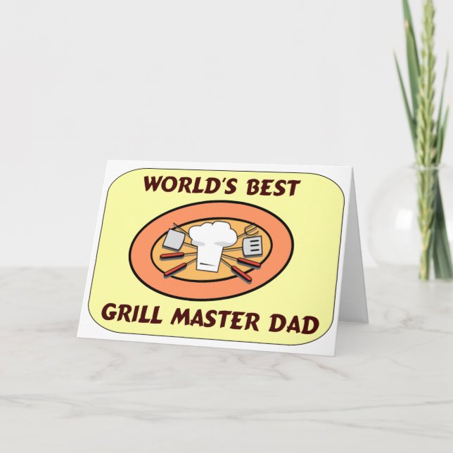 Father's Day Grill Master Dad Card (Front)