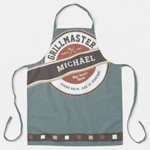 Father's Day Grillmaster Funny Apron
