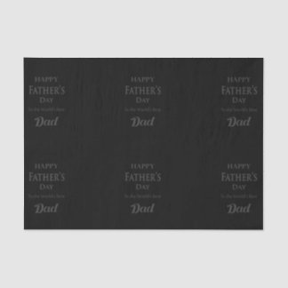 Father's Day - "Happy Father's Day" Black/Grey Tissue Paper