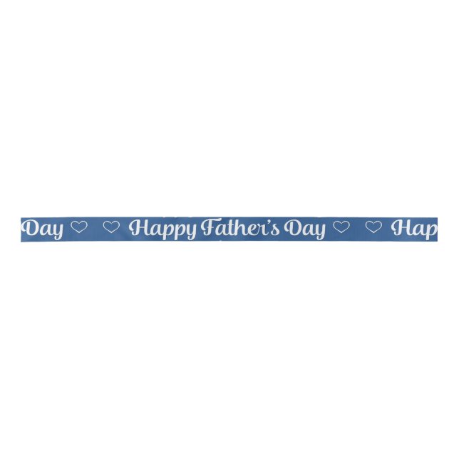 Father's Day - "Happy Father's Day" Word Art Satin Ribbon (Front)