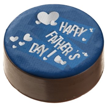 Father's Day - "happy Father's Day" Wordart/heart Chocolate Dipped Oreo by steelmoment at Zazzle