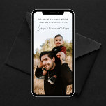 Father's Day Heartfelt Quote Flat Holiday Card<br><div class="desc">This Father's Day card with a minimalist style is a perfect way to express your love and appreciation for your mother. The front of the card features a personalized photo backdrop, adding a special touch to the card. The quote "Dad, you're my hero, my guide, my friend, Always there for...</div>