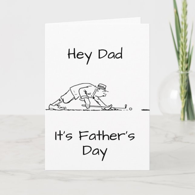 "FATHER'S DAY" HIT THE LINKS DAD & ENJOY CARD (Front)