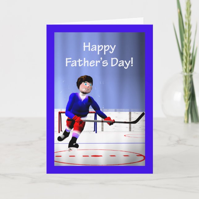 Father's Day Hockey Overtime Card (Front)