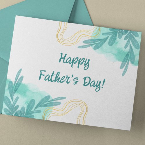 Fathers Day Holiday Postcard