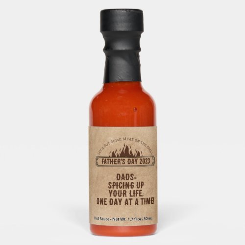 Fathers Day Hot Sauce Party Favor
