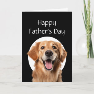 Father's Day Humor Golden Retriever Dog Card