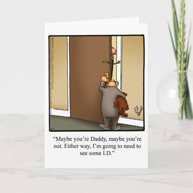 Father's Day Humor Greeting Card (Front)