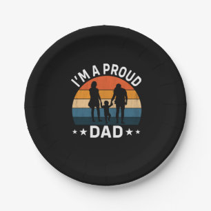 Father's Day I Am A Proud Dad Paper Plates