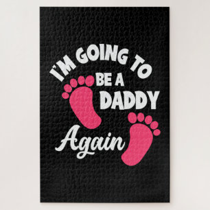 Father's Day I Am Going To Be A Daddy Again Jigsaw Puzzle