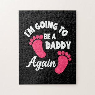 Father's Day I Am Going To Be A Daddy Again Jigsaw Puzzle