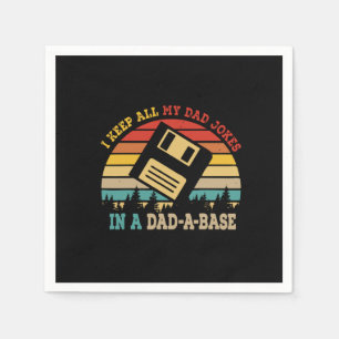 Father's Day I Keep All My Dad Jokes Napkins