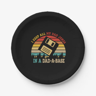 Father's Day I Keep All My Dad Jokes Paper Plates