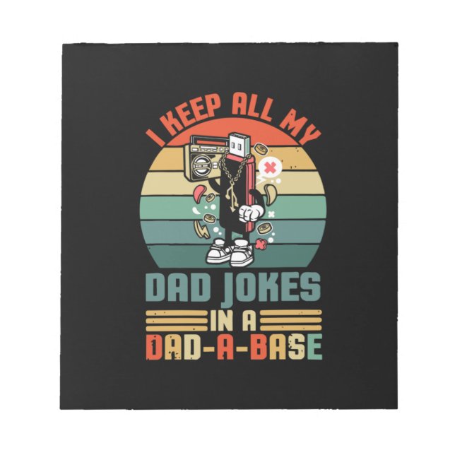 Father's Day I Keep All My Daddy Jokes Notepad (Front)