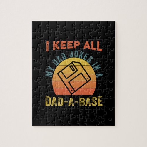 Fathers Day I Keep All My Father Jokes Jigsaw Puzzle