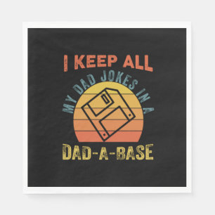 Father's Day I Keep All My Father Jokes Napkins