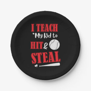 Father's Day I Teach My Kid To Hit Paper Plates