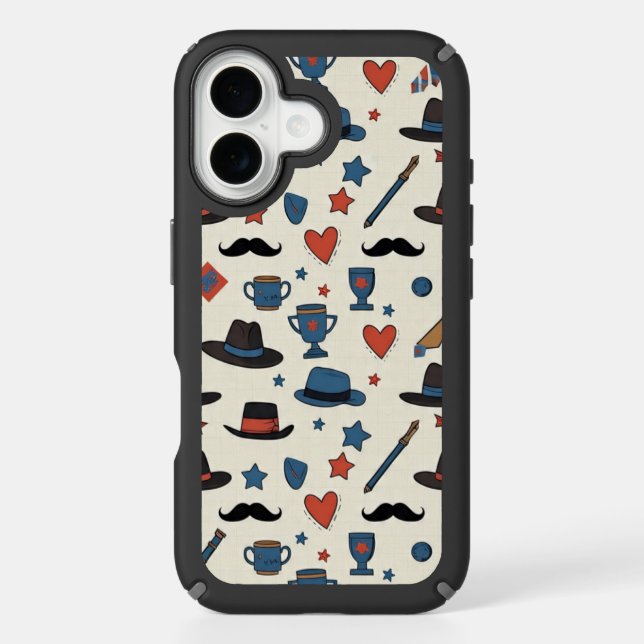 Father's Day Icons Pattern Speck iPhone Case (Front)