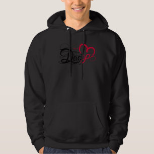 Father's Day Idea I Love Dad Tattoo With Infinity  Hoodie