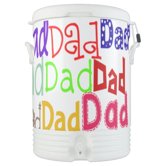 Father's Day Igloo Half Gallon Beverage Cooler (Front)