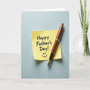 Fathers Day Illustration Note Card