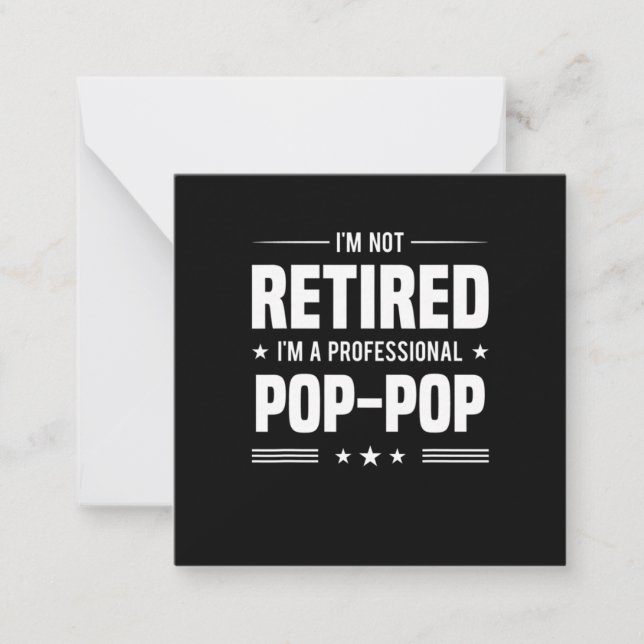 Father's Day | Im A Professional Pop Pop Note Card (Front)