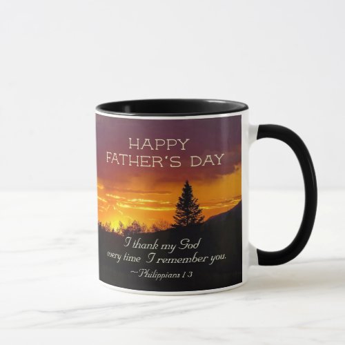 Fathers Day Inspiring Scripture Philippians 13 Mug