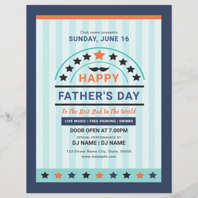 Fathers Day Invitation Flyer (Front)