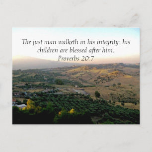 Father's Day Italy & Scripture Gifts Postcard