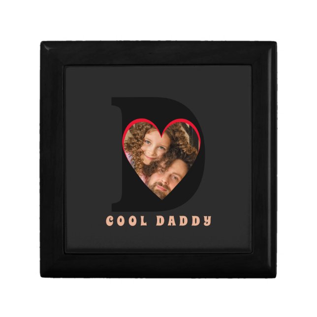  Father's Day Keepsake Photo Dad Heart Collage Gift Box (Front)