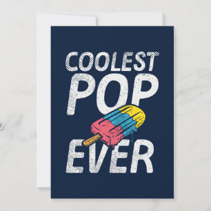 Father's Day Kids Photo Coolest Pop Ever Card