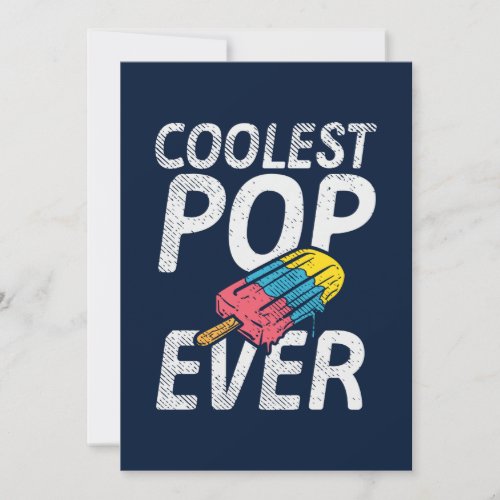 Fathers Day Kids Photo Coolest Pop Ever Card