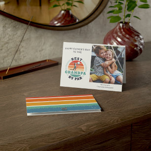 Fathers Day Kids Photo Grandpa Golf Lover Card