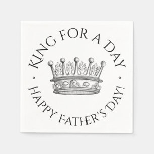 Father's Day King for a Day Napkins