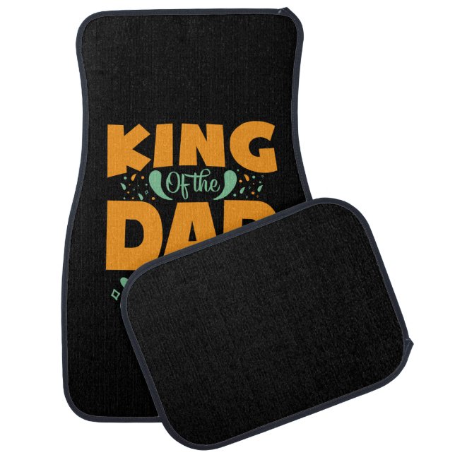 Father's Day King Of The Dad Car Floor Mat (Set)